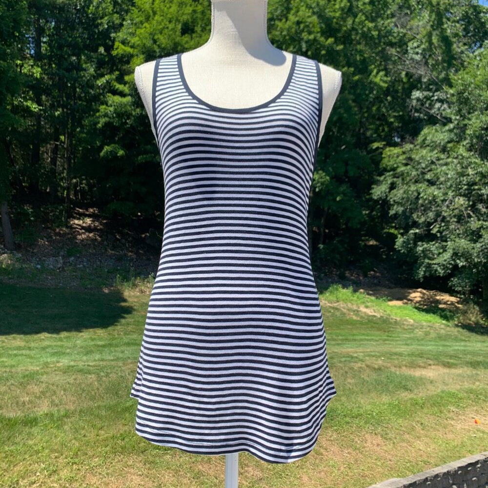 NWT Banana Republic Navy and White Striped Tank, Small